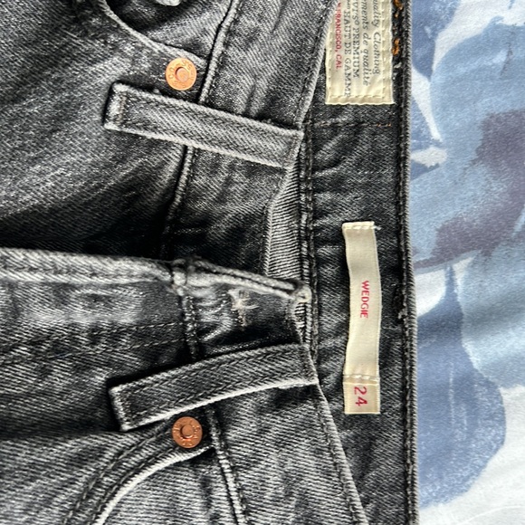 Women’s LEVI STRAUSS Black Jeans size 24 - Picture 2 of 5